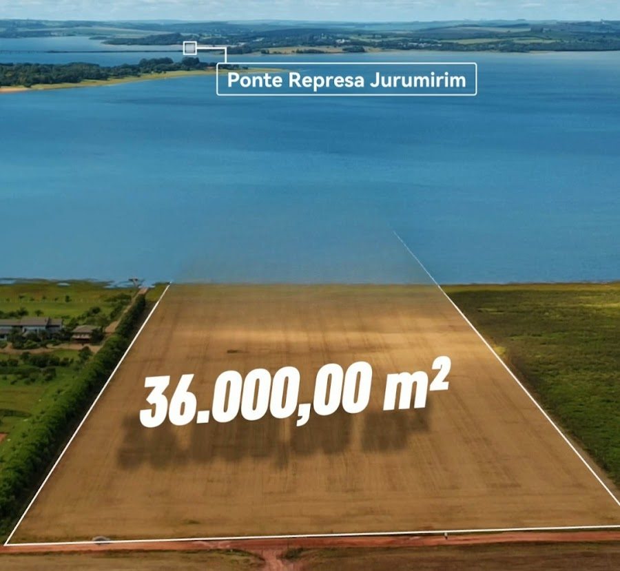 Terreno pé na água à venda de 36.000m² no Riviera Norte em Arandu
