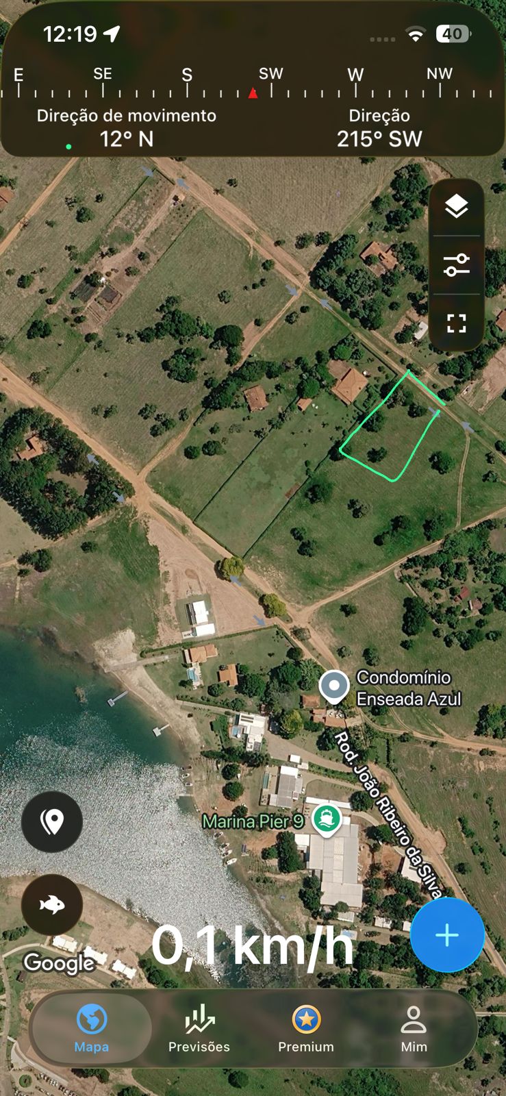 Terreno à venda no condomínio Enseada Azul em Paranapanema
